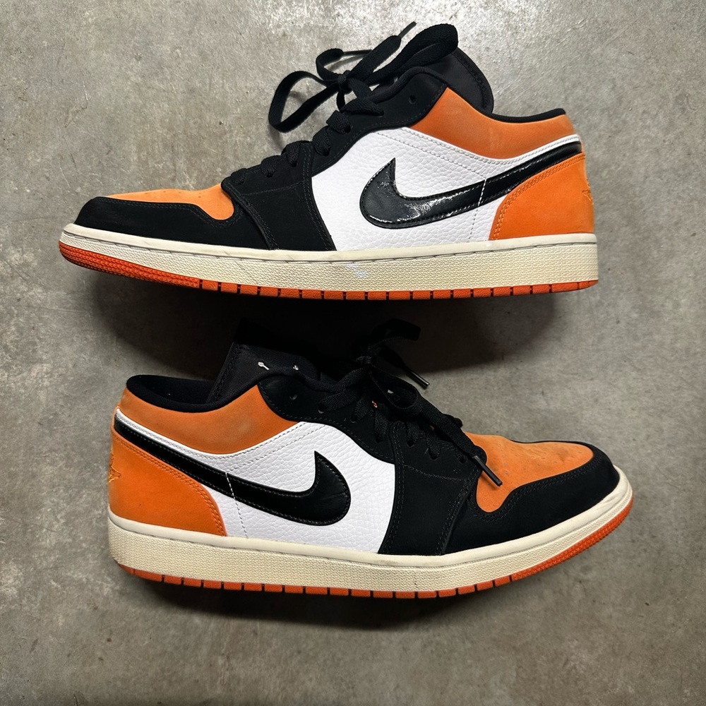 Nike Air Jordan Low - Black, White, and Orange